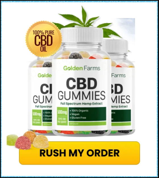 Golden Farms CBD Gummies Bottle